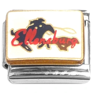 Cowboy Horse Lasso Ellensburg Italian Charm