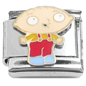 Stewie Cartoon Italian Charm