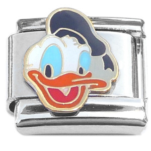 Donald Duck Face Cartoon Italian Charm