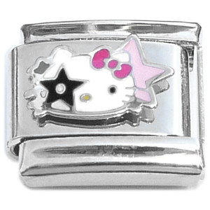 Hello Kitty Face Stars Italian Charm