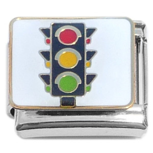 Signal Light Green Yellow Red Italian Charm