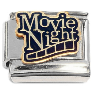 Movie Night Film Strip Italian Charm