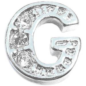 Fancy Letter G Floating Locket Charm Fancy Letter G Floating Locket Charm