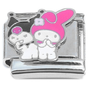 Bunny Rabbits Happy Evil Italian Charm