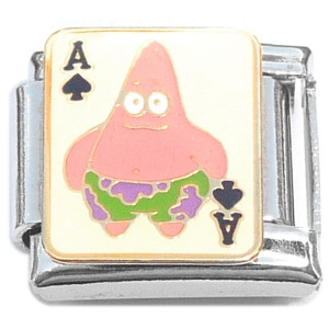 Patrick Ace Playing Card Italian Charm Patrick Ace Playing Card Italian Charm