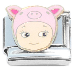 Cute Pink Angel Italian Charm
