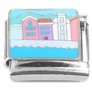 Cute Buildings Houses Water Italian Charm