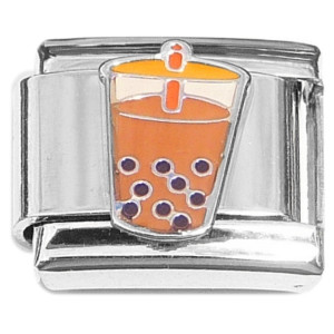 Boba Tea Cup Straw Italian Charm