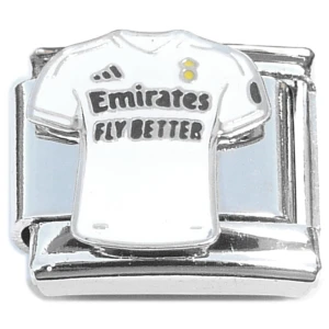 Emirates Football Jersey Real Madrid Soccer Italian Charm