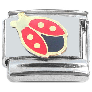 Ladybug Red Wings with Spots Italian Charm