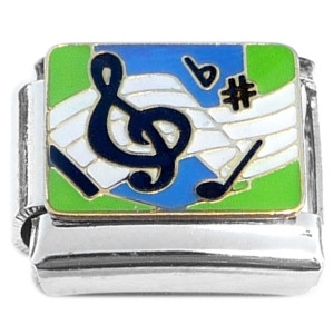 Music Notes Symbols Sharp Flat Italian Charm