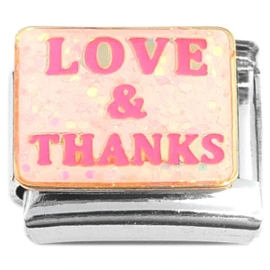 Love and Thanks Italian Charm