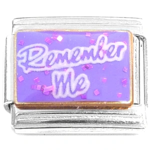 Remember Me Purple Italian Charm