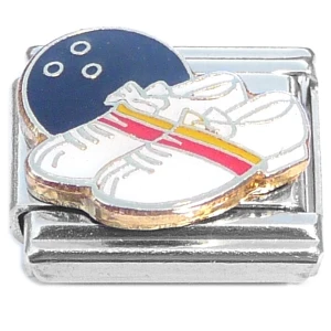 Bowling Ball White Shoes Italian Charm