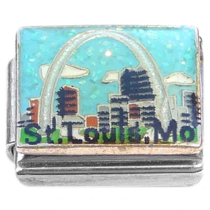St Louis Missouri Arch Italian Charm