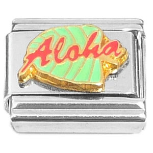 Aloha Seashell Hawaii Italian Charm