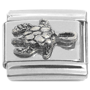 Seaturtle Swimming Ocean Sea Turtle Italian Charm