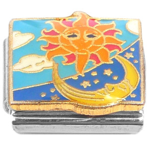 Sun Over Moon Italian Charm