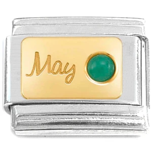 May Little Round Bling Italian Charm