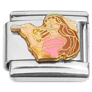 Flute Player Musician Italian Charms