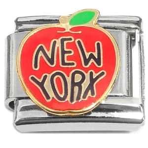 New York City Big Apple Italian Charm