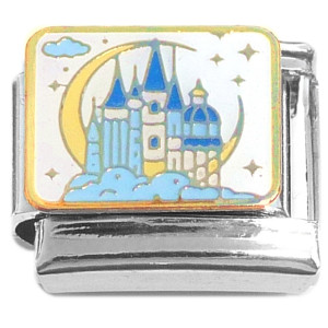 Castle Stars Clouds Italian Charm