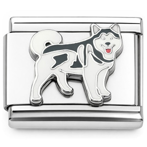 Husky Puppy Dog Italian Charm