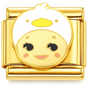 Chick Angel Gold Base Italian Charm
