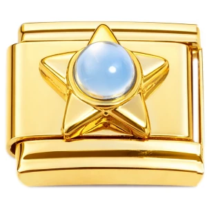 Star Sphere Gold Base Italian Charm