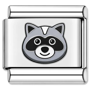 Cute Racoon Face Value Italian Charm
