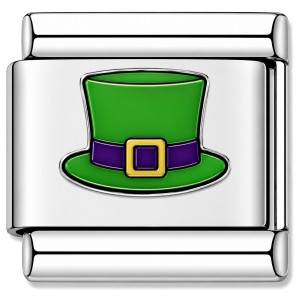 Irish Lucky Green Hat Value Italian Charm
