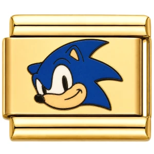 Sonic the Hedgehog Gold Value Italian Charm