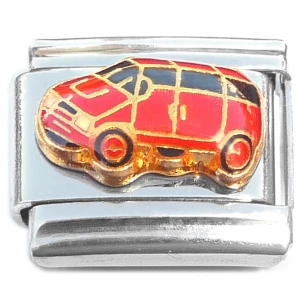 Red Car Italian Charm