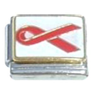Red Ribbon Italian Charm