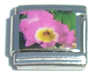 Pink Flower Picture Italian Charm