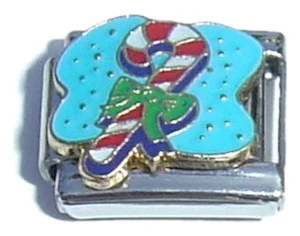 Candy Cane Italian Charm