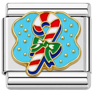 Candy Cane Italian Charm