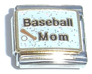 Baseball Mom Italian Charm