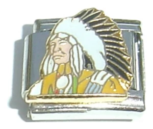 Native American Italian Charm