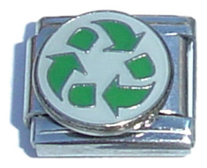Recycle Italian Charm
