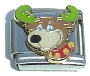 Reindeer Head Italian Charm