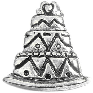 Tiered Wedding Cake Floating Locket Charm