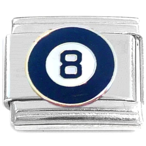 8 Ball Italian Charm