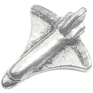 Space Ship Floating Locket Charm Space Ship Floating Locket Charm