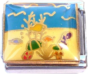 Tropical Fish Italian Charm