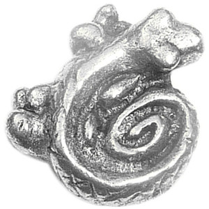 Swirl Tail Gecko Floating Locket Charm Swirl Tail Gecko Floating Locket Charm