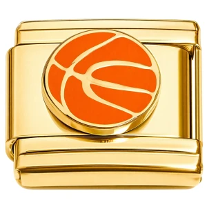 Basketball Gold Italian Charm