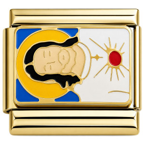 Jesus Image Gold Italian Charm