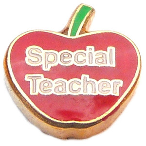 Special Teacher Floating Locket Charm