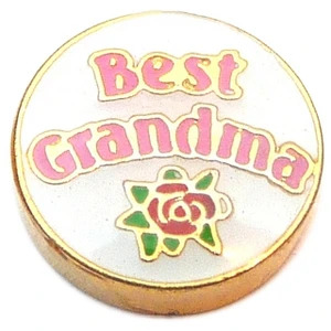 Best Grandma Floating Locket Charm